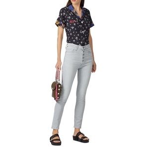 Citizen of Humanity Olivia Exposed Fly High Rise Slim Ankle Jeans